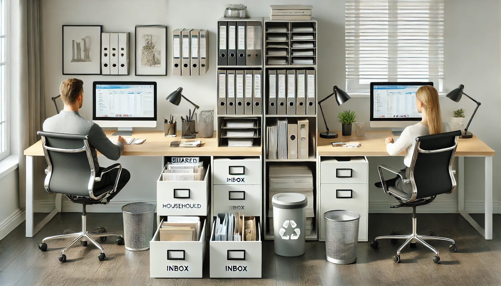 Organizing a Shared Home Office