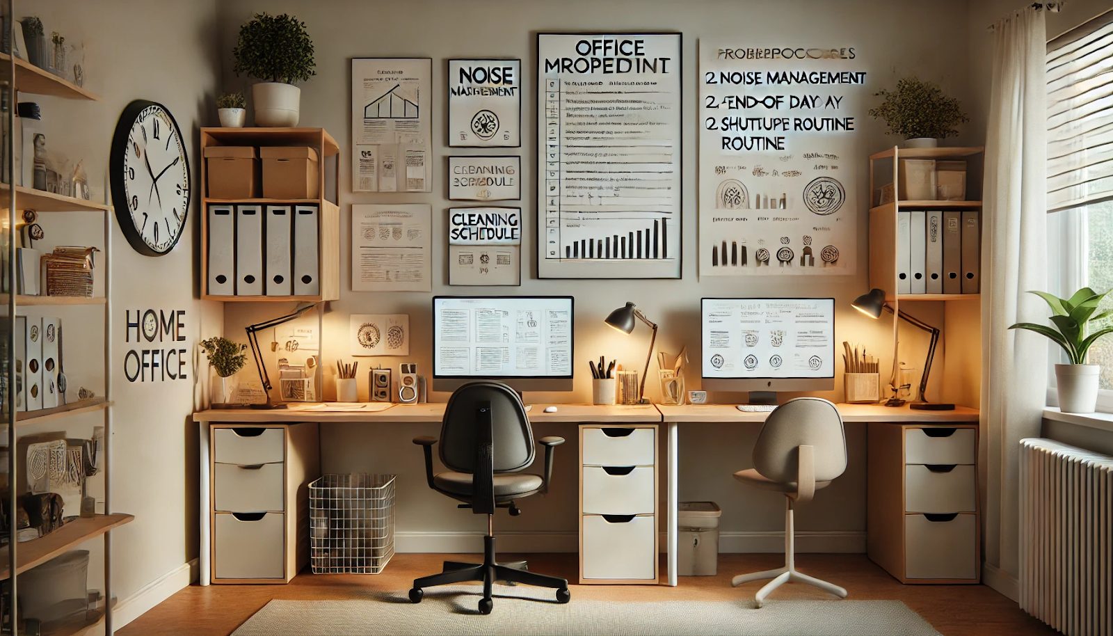 Organizing a Shared Home Office