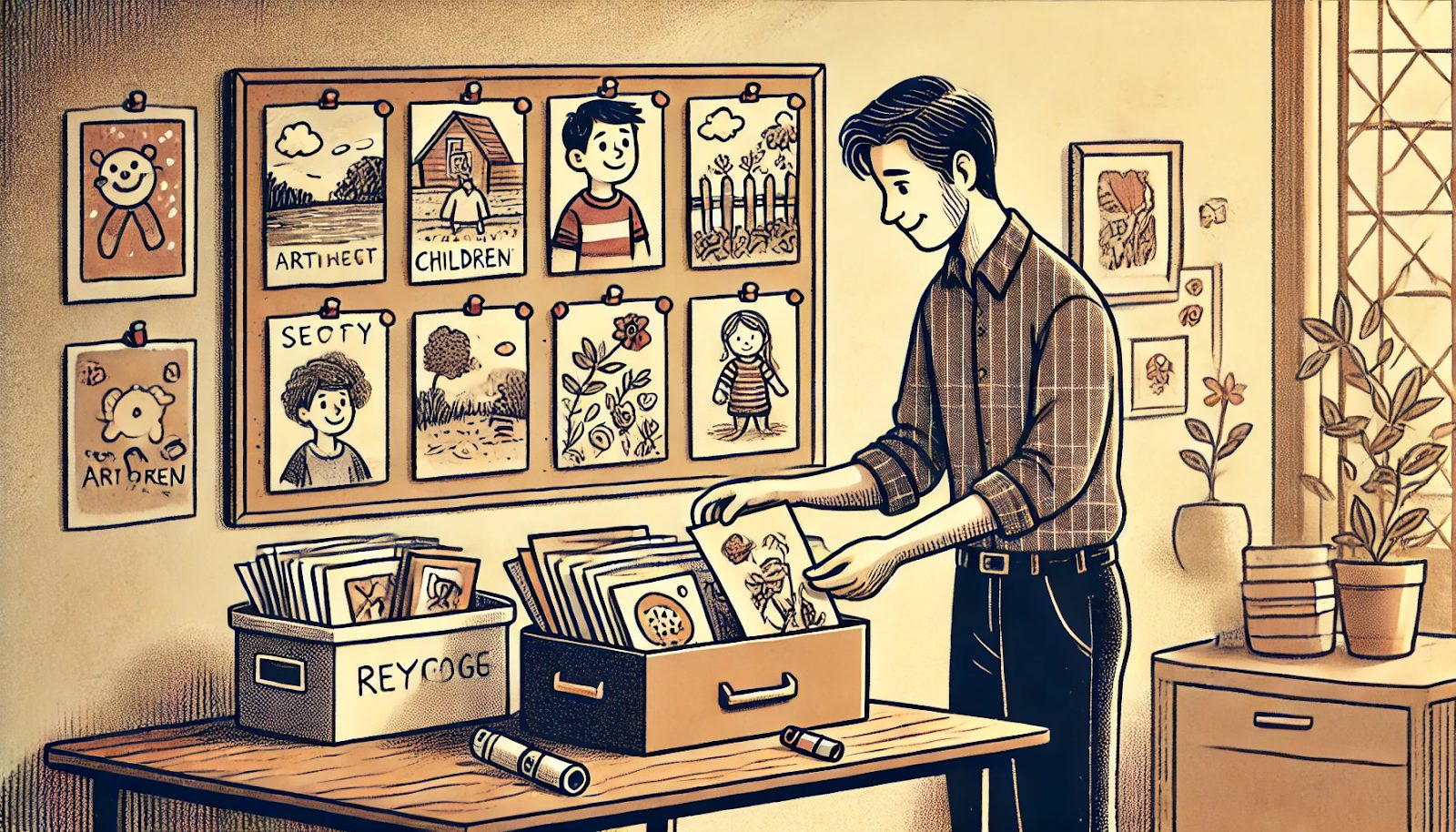 Organize Kids Artwork